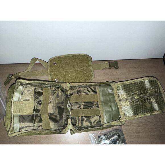 Fight Light Admin Pouch Army Green – Tactical First Aid MOLLE Pocket - Picture 2 of 9